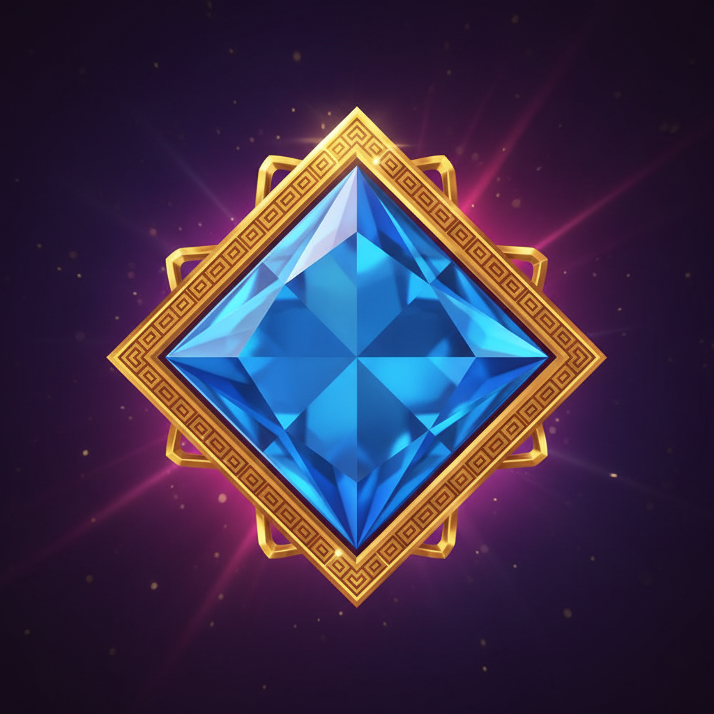 Blauer Edelstein in Gates of Olympus — zahlt 4x maximum