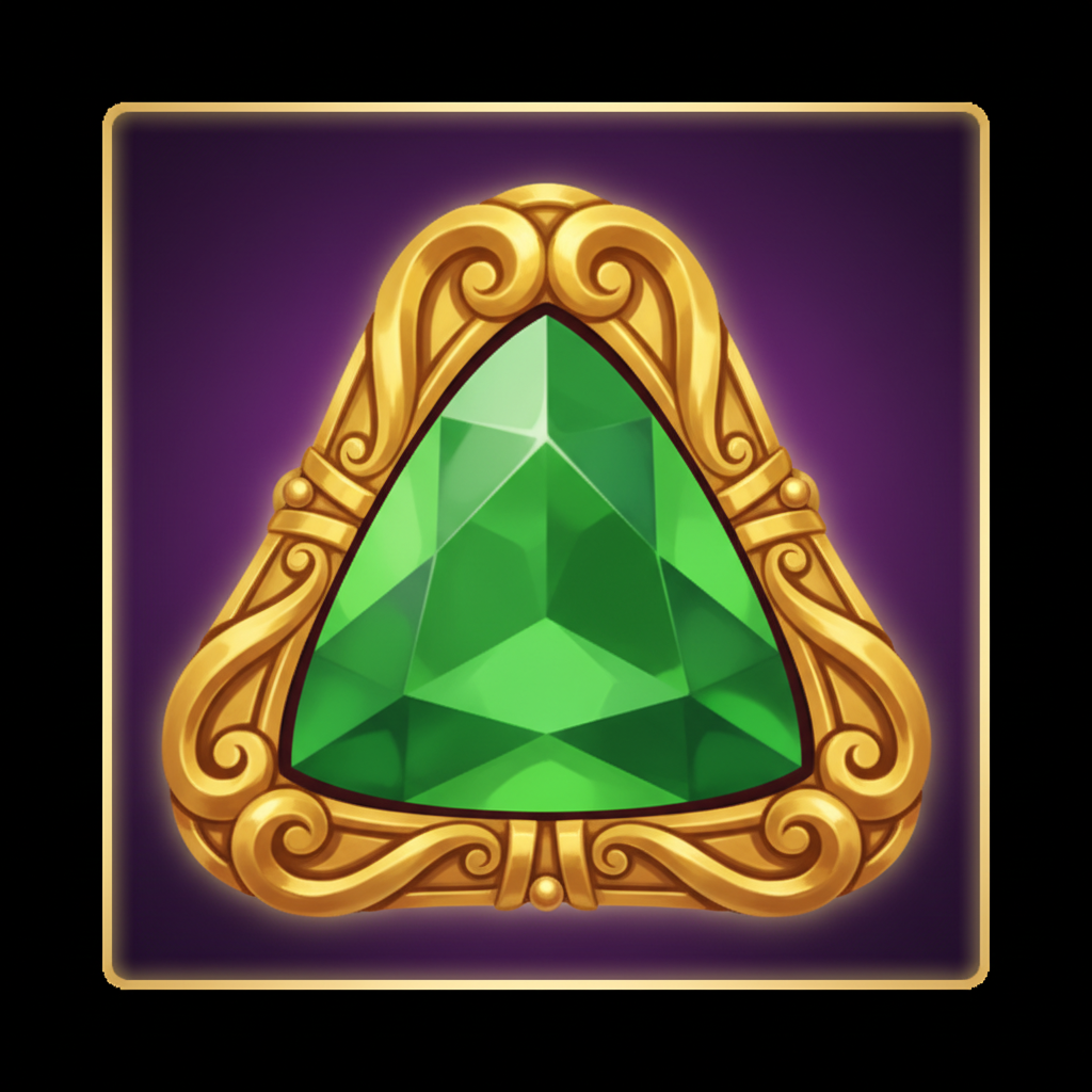 Grüner Edelstein in Gates of Olympus — zahlt 8x maximum